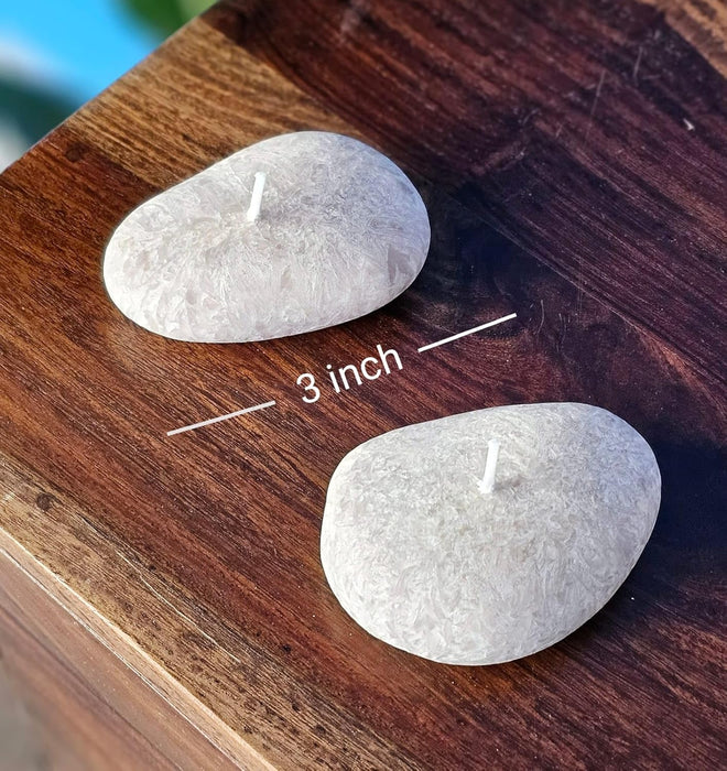 Scented Stone-Shaped Wax Candles | Realistic Rock Design | Fragrant Decorative Candles for Home Décor, Spa, Meditation & Gifting