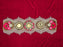 1 Pcs Premium Toran Table Decor Mat | Pearl & Floral Embellished Table Runner | 30×16 Inch Traditional Festive Pooja & Home Décor Mat