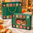 Premium Green Floral Printed Gift Hamper Box with Transparent Window | 11 × 8 × 3 Inch | Elegant Gift Packaging Box