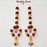 (Design No.6) Royal Maroon & White Flower Hanging for Home & Festive Decor | 29 Inch Artificial Floral Hanging with Golden Beads, Bells & Pearl Tassels | Door, Wall & Pooja Decoration