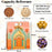 Affordable peach Rajwadi hamper Multipurpose Decorative Folding Paper Cardboard Box DIY Box for Gift Hamper, Diwali Gifting, Wedding gifing (Small)