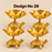 (Design No.28) Golden Metal Turtle Decorative Bowl | 3 Inch Width × 2.5 Inch Height | Tabletop Urli | Home, Pooja & Festive Decor