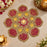 Banarasi Mirror Rangoli Set With Diy Abhla Kit, Decorative Diwali Rangoli ,Festive Home Décor & Pooja
