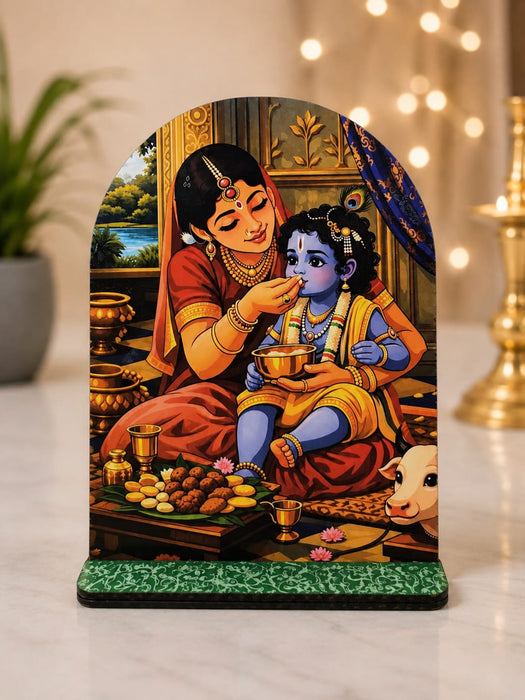 13 Pcs Krishna Leela Jhankhi with Stand | Janmashtami Decoration Set | Lord Krishna Leela Cutouts for Home, Mandir & Jhankhi Decor JSK