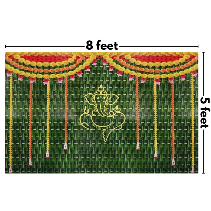 1 pcs Beautiful Backdrop  for Religious Celebrations,Wedding Marriage Decore,Diwali Home Pooja – Perfect Décor (Design-2)(Vertical )