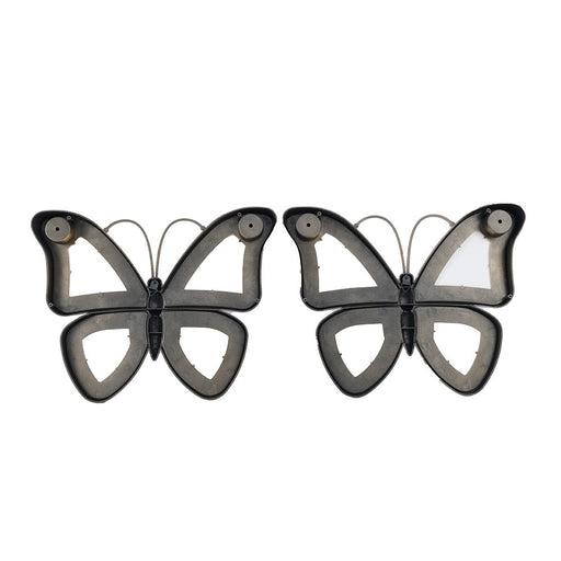 2 Pc butterfly shaped Wall Mirror Hanging Frame for Home Decor, bathroom, living room decoration items, bedroom, office decoration (Pack of 2)