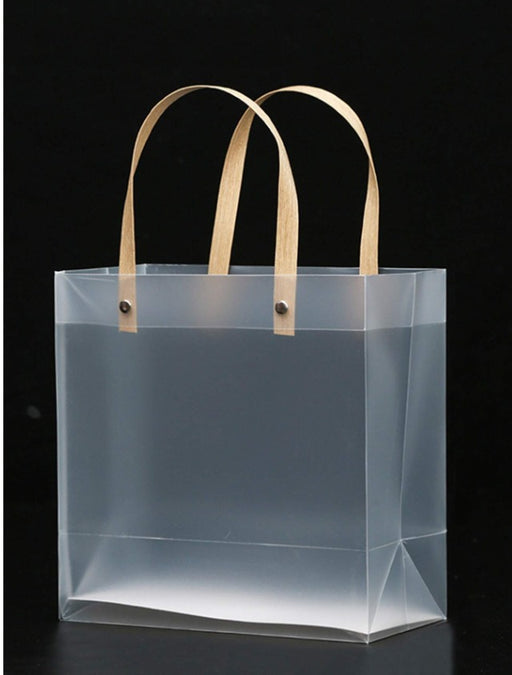 Big size (33 X 11 X 25 CM)Translucent Bags Goodie Bags With Handle Gift bag, hamper bag, Carry Bags, shopping gift bag, gift for Gifting, Presents, Return Gifts, Birthday, Party, Festivals (Big)