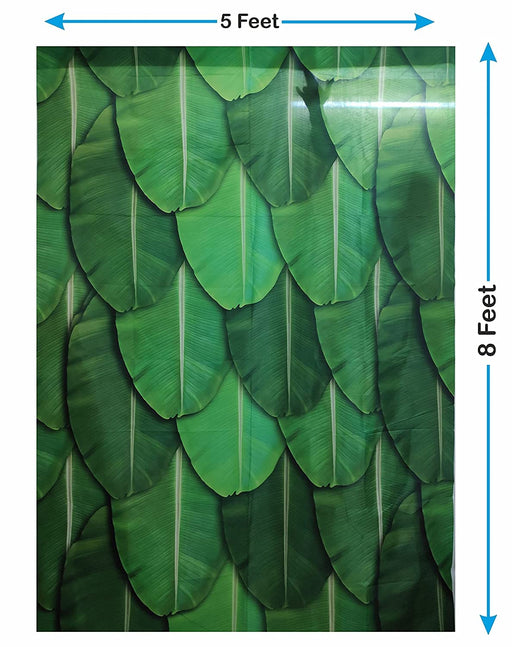 1 pcs Beautiful Banana Leaf  Backdrop Chadar for Religious Celebrations,Diwali Home Pooja – Perfect Décor (Design-8