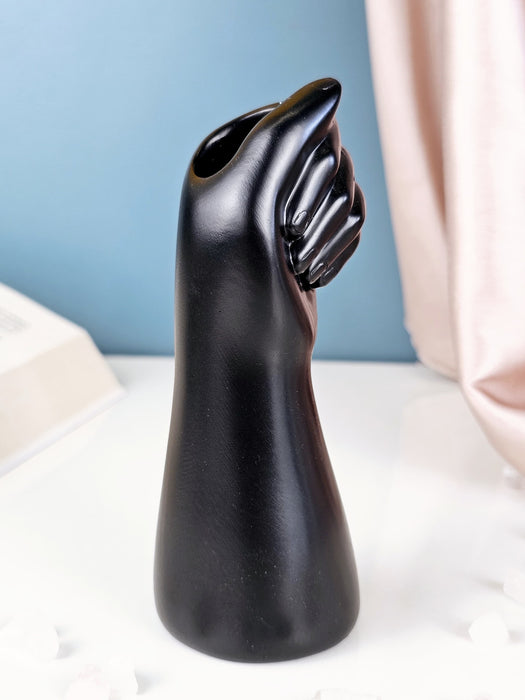 1 Pc Hand Shape Resin Vase for Home Decor, Bedroom, Living Room, Office, Balcony, Kitchen, Table Decoration,Gift for Birthday, Anniversary, Nordic Design (Pack of 1)