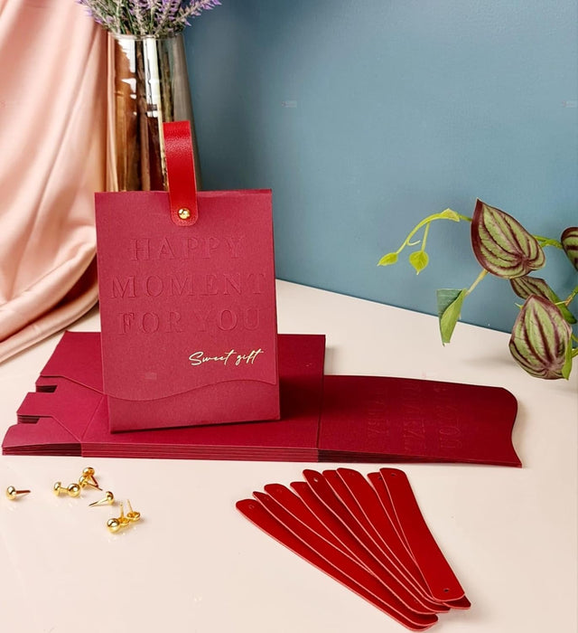 Elegant Candy Folding Paper Box With Handle Favor Decorative Box For Wedding, Gift Box In Festivals, Birthday, Perfect for Packing Chocolate box, Dry Fruits For Gifting