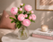 2-Headed Artificial Peony Flower Stem – Realistic Faux Peony Branch for Home Décor, Wedding Decoration & Floral Arrangements (Pink Available)