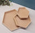 1 Set (3 Pcs) MDF Hexagon Trousseau Pinewood Attractive Decorative Art Tray for Home Decor, Saree, Clothes Packaging for Gifting in Hampers, DIY Craft.