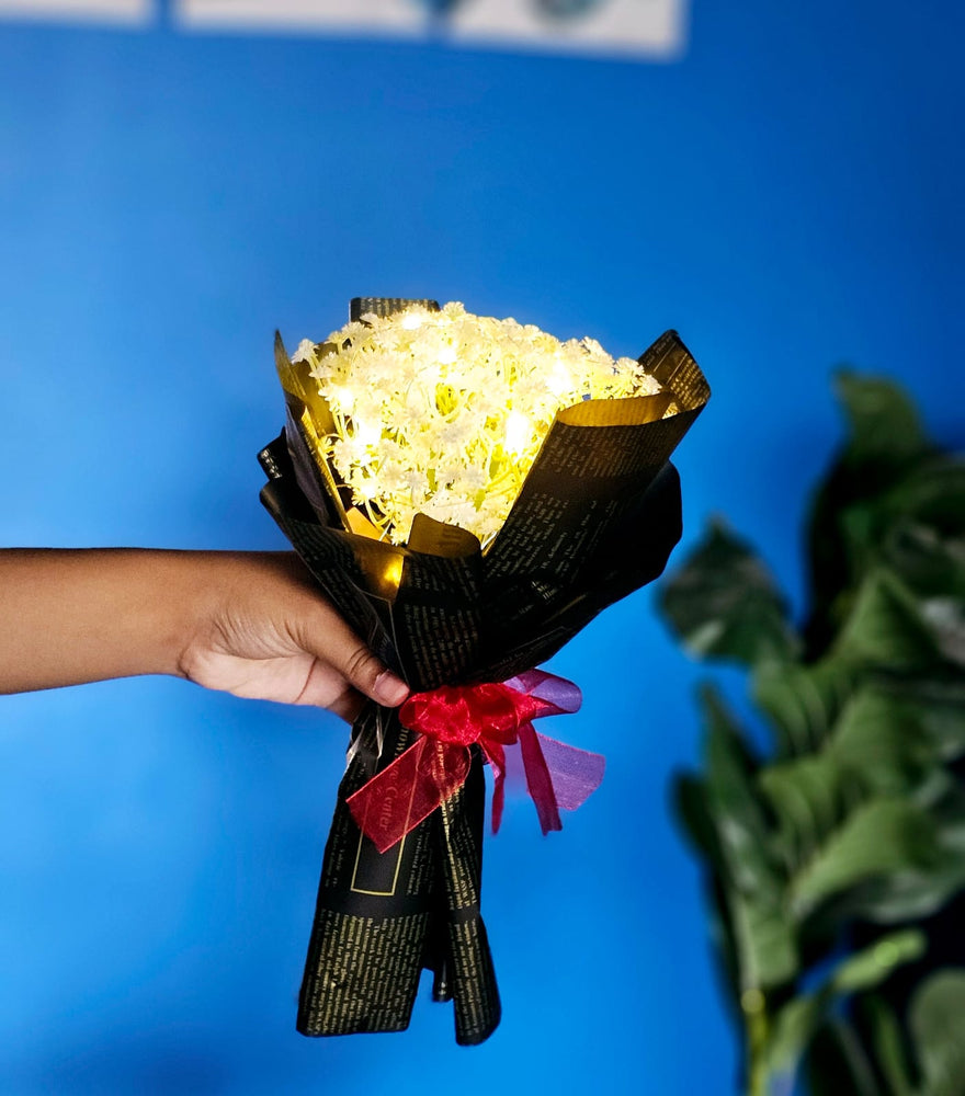 LED gypsy bouquet with wrapping for gifting – SATYAM KRAFT