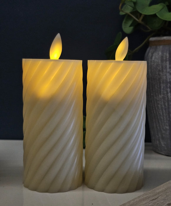 Flameless and Smokeless Decorative Plastic Candles Led Tea Light Candle perfect for Gifting, Home decor, Bed Room, Diwali New Year (Yellow) (11 cm Height)