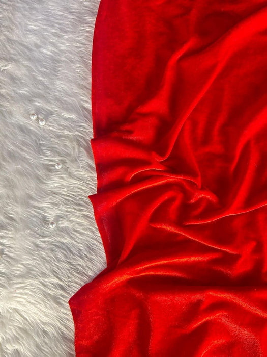 12 Meter Multi Purpose Velvet Fabric cloth for Decoration, for Parties, Costumes, Gift Packing, party decor, backdrop material for mandap, pooja background.