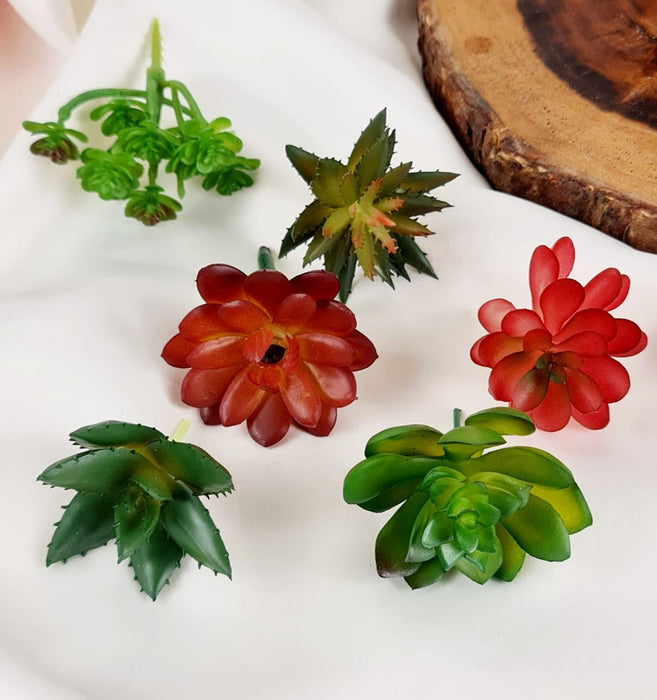 Artificial Succulent Heads Small Mini Plants,Plant Add Charm to Your Home Decor