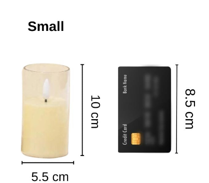 Flameless Led Tea Light Piller Candle for Home Decoration (small, medium, large)