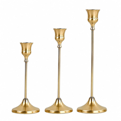 Luxury Metal Candle Stand Set – Elegant Table Centerpiece Holders for Wedding & Home Décor
