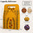 Yellow Rajawadi Gift Hamper Box with Ribbon | Premium Cardboard Gift Box for Dry Fruits, Sweets & Chocolates