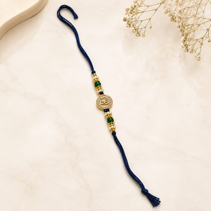 Bhai Bhabhi Rakhi  | Traditional Designer Raksha Bandhan Rakhi | Red Thread & Gold Finish | Premium Festive Rakhi