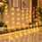 (DESIGN NO.6) 1 PCS Silver Leaf LED String Light 3 Meter × 2 Meter | Warm White Hanging Curtain Lights for Home, Diwali, Ganpati & Festive Decoration