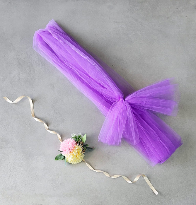 Ready-to-Use Adjustable Suitcase Net Band with Flower Bunch for Wedding Trousseau Packing, Trolly Bag Decoration, Crafting,Wrapping, Decoration, and DIY Projects