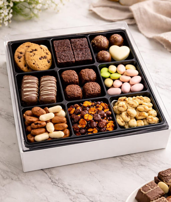 9 Cavity Packing Box | Disposable  Box for  Brownies,Cake, Cookies ,Picnic,Gifting & Premium Packing