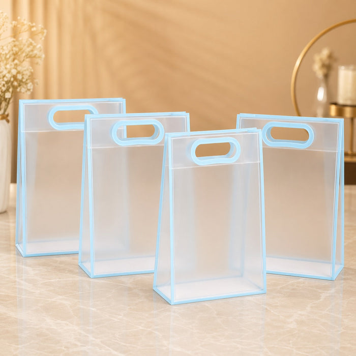 Small Size ( 18 X 8 X 26 CM )Transparent Bag Goodie Bags, Clear Gift Bag, Hamper Bag,Carry Bags,Shopping Gift Bag,Gifting,Presents,Return Gifts,Birthday,Festivals,Events