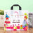 Premium Printed Frosted Plastic Gift Tote Bags | Reusable Carry Bags for Return Gifts, Hampers & Party Packaging (5 Designs Available)
