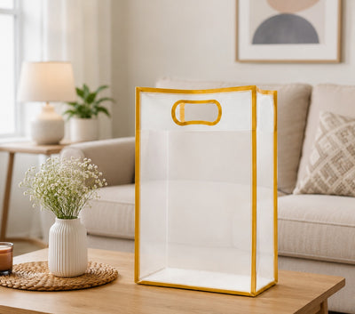 Big Size (30 X 12 X 40 CM) Transparent Bag Goodie Bags, Clear Gift Bag, Hamper Bag,Carry Bags,Shopping Gift Bag,Gifting,Presents,Return Gifts,Birthday,Festivals,Events