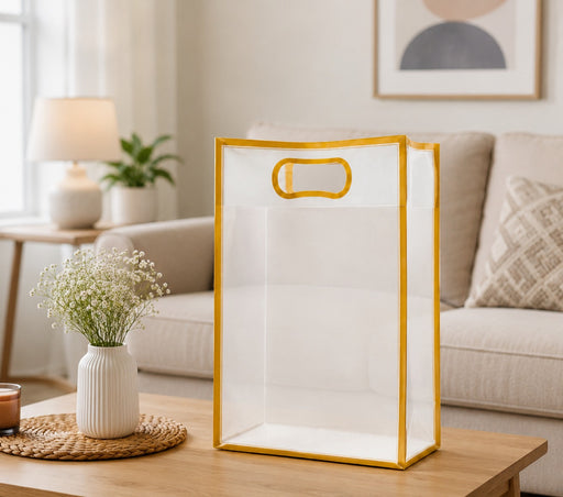 Big Size (30 X 12 X 40 CM) Transparent Bag Goodie Bags, Clear Gift Bag, Hamper Bag,Carry Bags,Shopping Gift Bag,Gifting,Presents,Return Gifts,Birthday,Festivals,Events