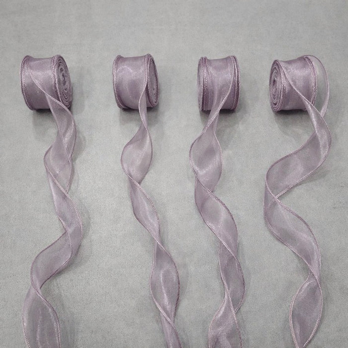 Organza Ribbon Roll for Decoration & Gift Packing – 1.5 Inch Wide Decorative Ribbon for Wedding, Hamper Packing, Craft & Gift Wrapping (Approx. 8 Meter Roll)