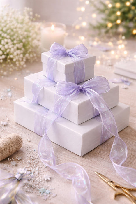 Shiny Organza Ribbon Roll for Decoration & Gift Packing – 1.5 Inch Wide Decorative Ribbon for Wedding, Hamper Packing, Craft & Gift Wrapping (Approx. 8 Meter Roll)