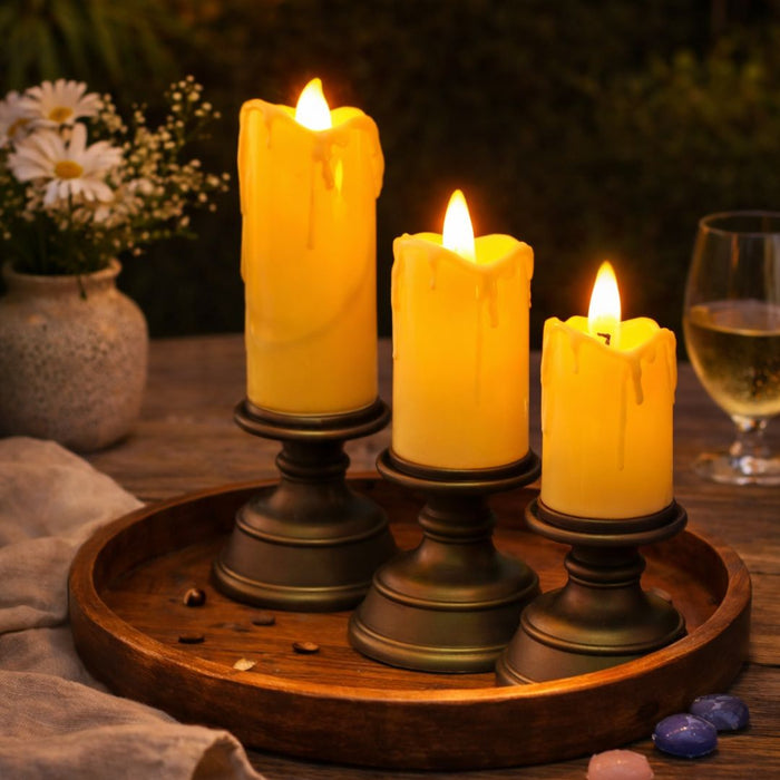 LED Tea Light Candles | Flameless, Smokeless & Unscented | Battery Operated Decorative Lights for Home,Wedding, Birthday, Balcony,Diwali