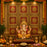 Premium Backdrop Wall Panels (9 pcs set) | 30 × 30 CM Each Panel For Ganpati , Janmashtami , Durga pooja  and Diwali  | 90 × 90 CM DIY Mandap Background | 9 Panels | 3 Designs | Includes Double-Sided Tape