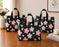 Premium Printed Frosted Plastic Gift Tote Bags | Reusable Carry Bags for Return Gifts, Hampers & Party Packaging (5 Designs Available)