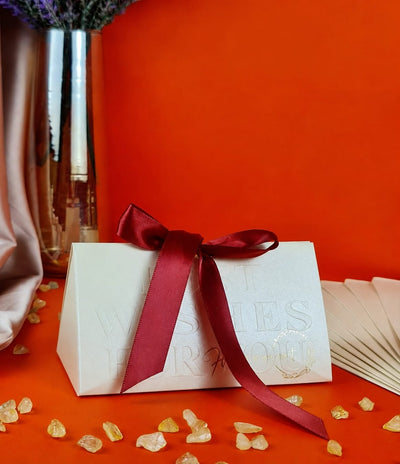 Folding Paper Box With Ribbon Decorative Paper Folding Favor Storage Box for Wedding, Return Gift box In Festivals, Birthday, Perfect for Packing Chocolate box