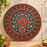 Heritage 3D look Rangoli MDF | Beautiful Lotus & Peacock Design | Reusable Rangoli for Diwali, Home, Festive, Ganpati & Durga Puja Decoration