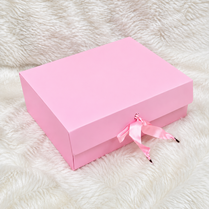 Collapsible  Without Magnet  Decorative Folding Paper Cardboard /Box with ribbon,DIY Box for Gift Hamper,Valentine Gifting,Wedding gifing.
