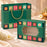 Premium Green Floral Printed Gift Hamper Box with Transparent Window | 11 × 8 × 3 Inch | Elegant Gift Packaging Box