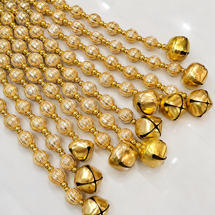 (Design No.15) Premium Golden Bead Side Door Hanging | 31.5 Inch Decorative Hanging | Elegant Home & Festive Décor
