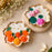 (Design No.34) Premium Golden Metal Decorative Plate | 3.5 Inch Floral Design Plate | Pooja, Festive & Home Decor