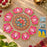 Ashtakamal 3D Look Rangoli Set DIY Kit | MDF Lotus Floral Rangoli for Home Entrance, Pooja Room, Wedding & Festive Decor
