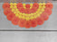 MDF 3D Marigold  Rangoli | Orange & Yellow Floral Decoration | 13.5 × 6.5 Inch | Diwali, Pooja & Festive Decor