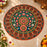 Heritage 3D look Rangoli MDF | Beautiful Lotus & Peacock Design | Reusable Rangoli for Diwali, Home, Festive, Ganpati & Durga Puja Decoration