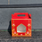 Small size Premium Red & Gold Decorative Gift Hamper Box with Handle & Window | 8 × 8 × 4 Inch Gifting Box