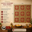 Premium Backdrop Wall Panels (9 pcs set) | 30 × 30 CM Each Panel For Ganpati , Janmashtami , Durga pooja  and Diwali  | 90 × 90 CM DIY Mandap Background | 9 Panels | 3 Designs | Includes Double-Sided Tape