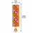 Traditional Embellished Door Hanging with Bell (2pcs) | Red & Golden Decorative| 16 × 5.5 Inch Wall Hanging