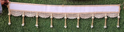 (Design No.6) Premium Designer Door Hanging Toran 41 Inch | Pearl & Zari Embellished Bandhanwar | Red, Gold & White Festive Door Decor