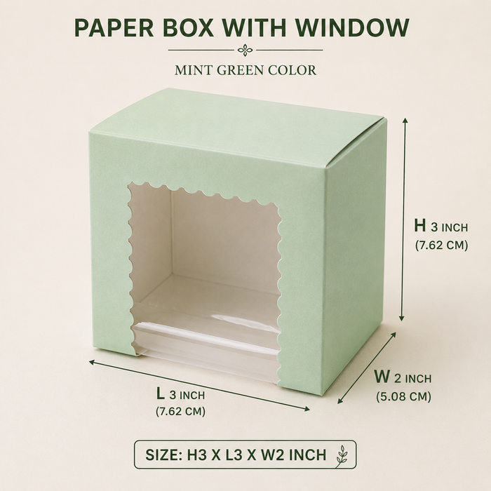 Mailer box for Cupcake & Mini Brownie Box with Window |Gift Box for Cupcakes, Mini Brownies & Ferrero Rocher Chocolates H3 × L3 × W2 Inch